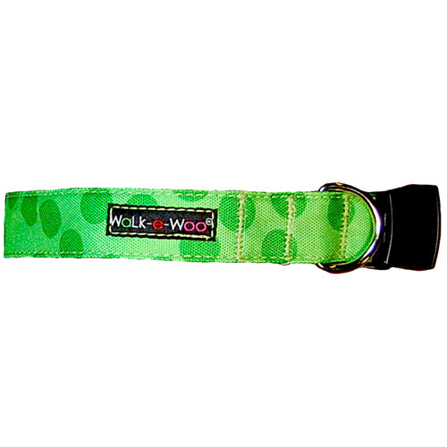 WaLk-e-woo Green Dots on Green Collar