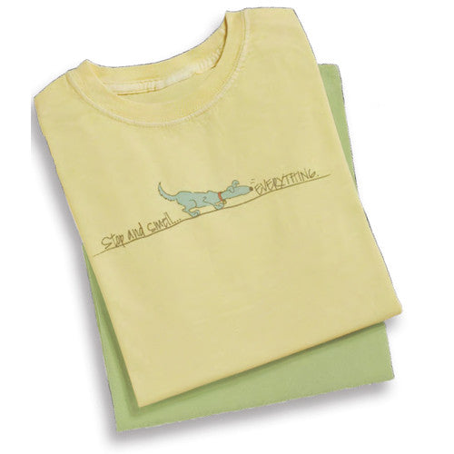 Stop and Smell EverythingLadies Tee in Butter