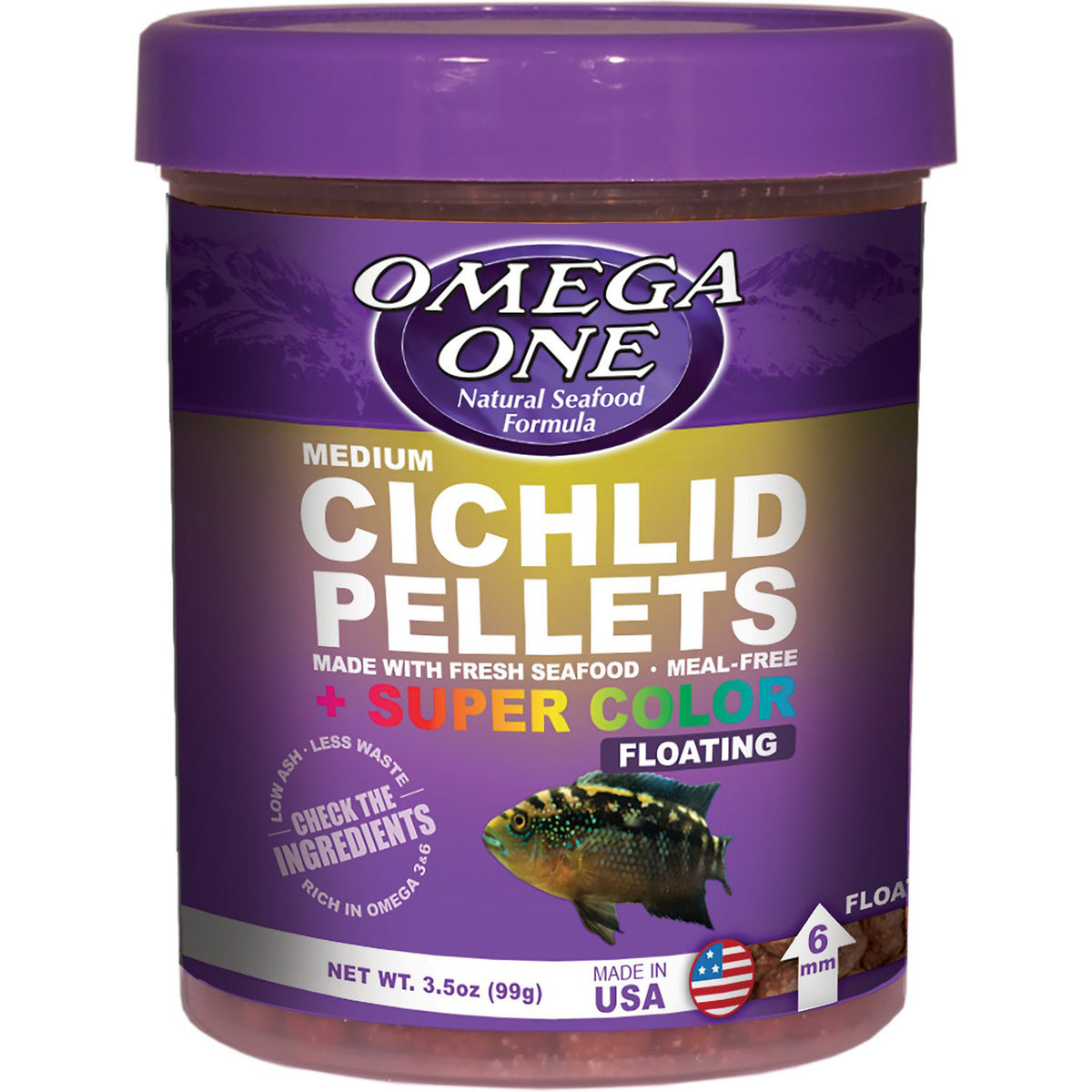 Omega One Cichlid Pellets - Floating