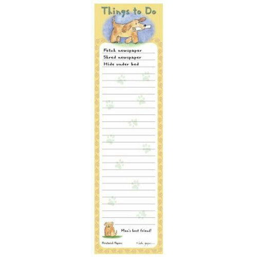 Printwick Papers Thin List &quot;Thing to Do (Fetch Newspaper)&quot;