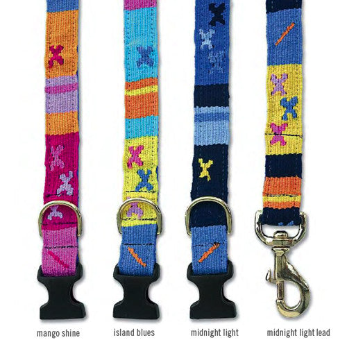 A Tail We Could Wag dog collar &quot;Starry Day&quot; Hand-Woven Collars &amp; Leads