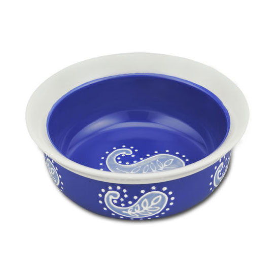 Blue Paisley Bowl - Medium